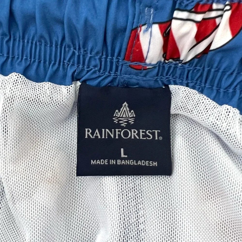 NEW Rainforest Flip-flop Swim Trunks Large